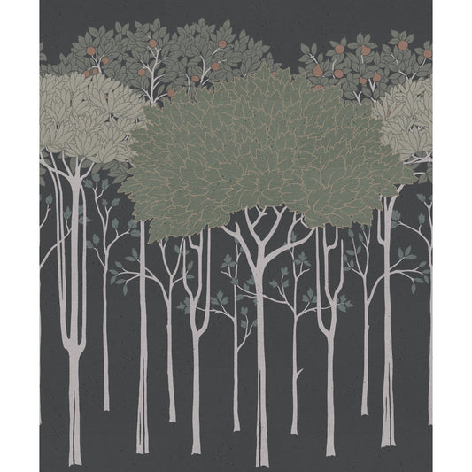 York Wallcoverings Grandmillennial Oakwood Grove Black Wallpaper  Botanical Blacks  Wallpaper - AC9222D