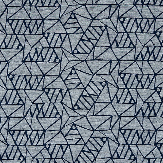 JF Fabrics inside-out ADVENTURE 68 Fabric Transitional,Contemporary,Geometric,Plaid Blue  Chenille,Outdoor,Texture - 7829268 J8401