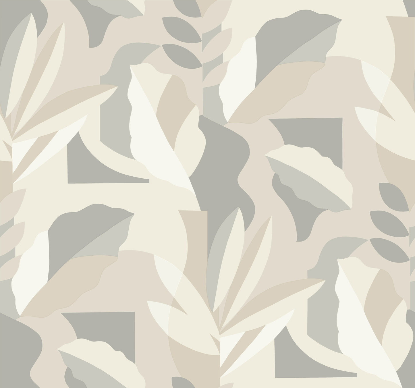 York Wallcoverings Artistic Abstracts Papier Colle Neutral Wallpaper Bohemian Botanical Whites and Off-Whites  Wallpaper - AG2002