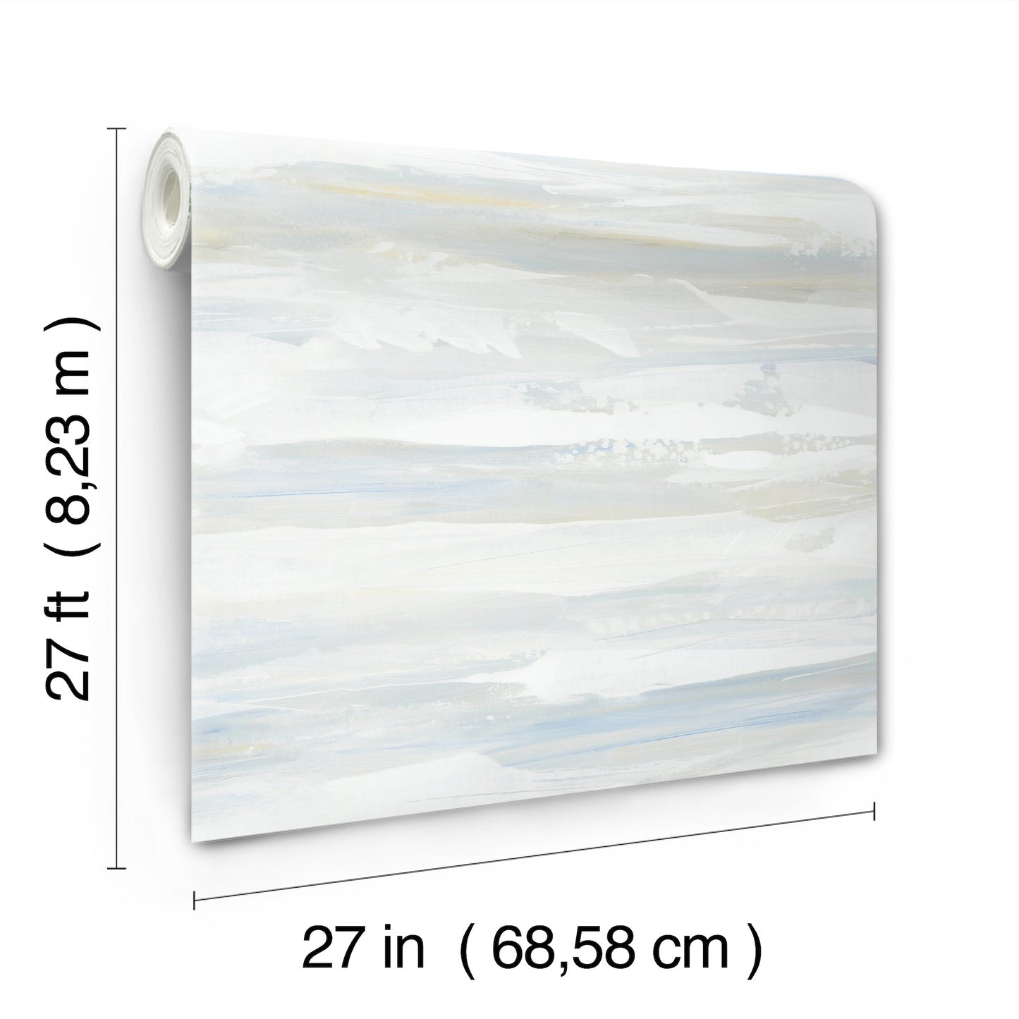 York Wallcoverings Artistic Abstracts On The Horizon Blue and Yellow Wallpaper Modern Stripes Blues  Wallpaper - AG2010