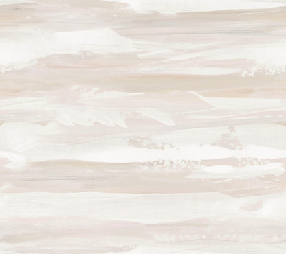 York Wallcoverings Artistic Abstracts On The Horizon Clay Wallpaper Modern Stripes Pinks  Wallpaper - AG2011