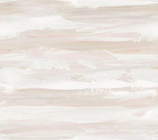 York Wallcoverings Artistic Abstracts On The Horizon Clay Wallpaper Modern Stripes Pinks  Wallpaper - AG2011