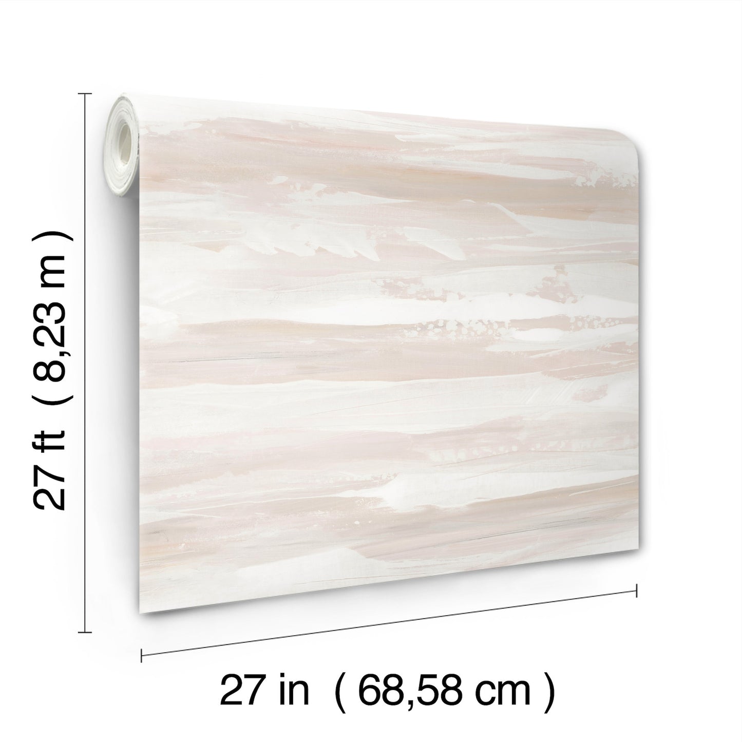 York Wallcoverings Artistic Abstracts On The Horizon Clay Wallpaper Modern Stripes Pinks  Wallpaper - AG2011