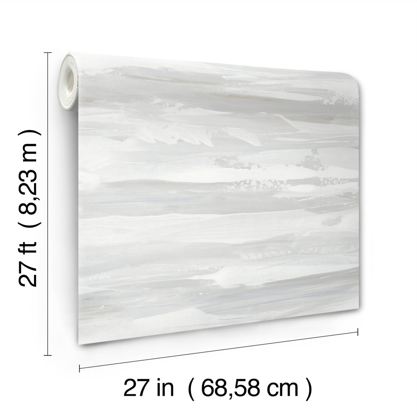 York Wallcoverings Artistic Abstracts On The Horizon Grey and Slate Wallpaper Modern Stripes Greys  Wallpaper - AG2013