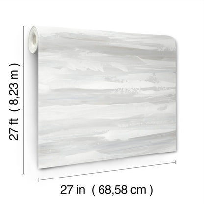 York Wallcoverings Artistic Abstracts On The Horizon Grey and Slate Wallpaper Modern Stripes Greys  Wallpaper - AG2013