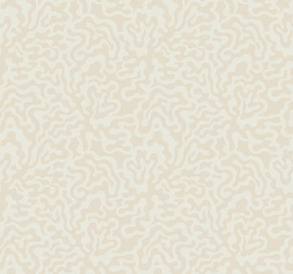 York Wallcoverings Artistic Abstracts Nebulous Cloud Almond and Metallic Wallpaper Modern Geometrics Beiges  Wallpaper - AG2021