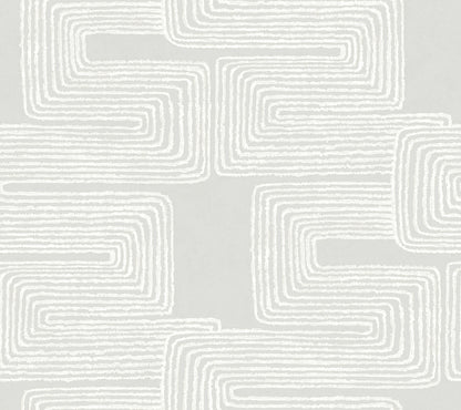 York Wallcoverings Artistic Abstracts Zulu Thread Dove and Pearl Wallpaper Bohemian Bohemian Greys  Wallpaper - AG2035