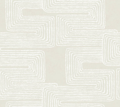 York Wallcoverings Artistic Abstracts Zulu Thread Neutral & Pearl Wallpaper Bohemian Bohemian Neutral & Pearl   - AG2036