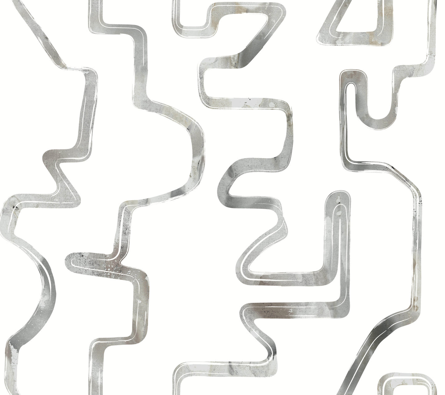 York Wallcoverings Artistic Abstracts Abstract Aura Black Wallpaper Modern Geometrics Whites and Off-Whites  Wallpaper - AG2054