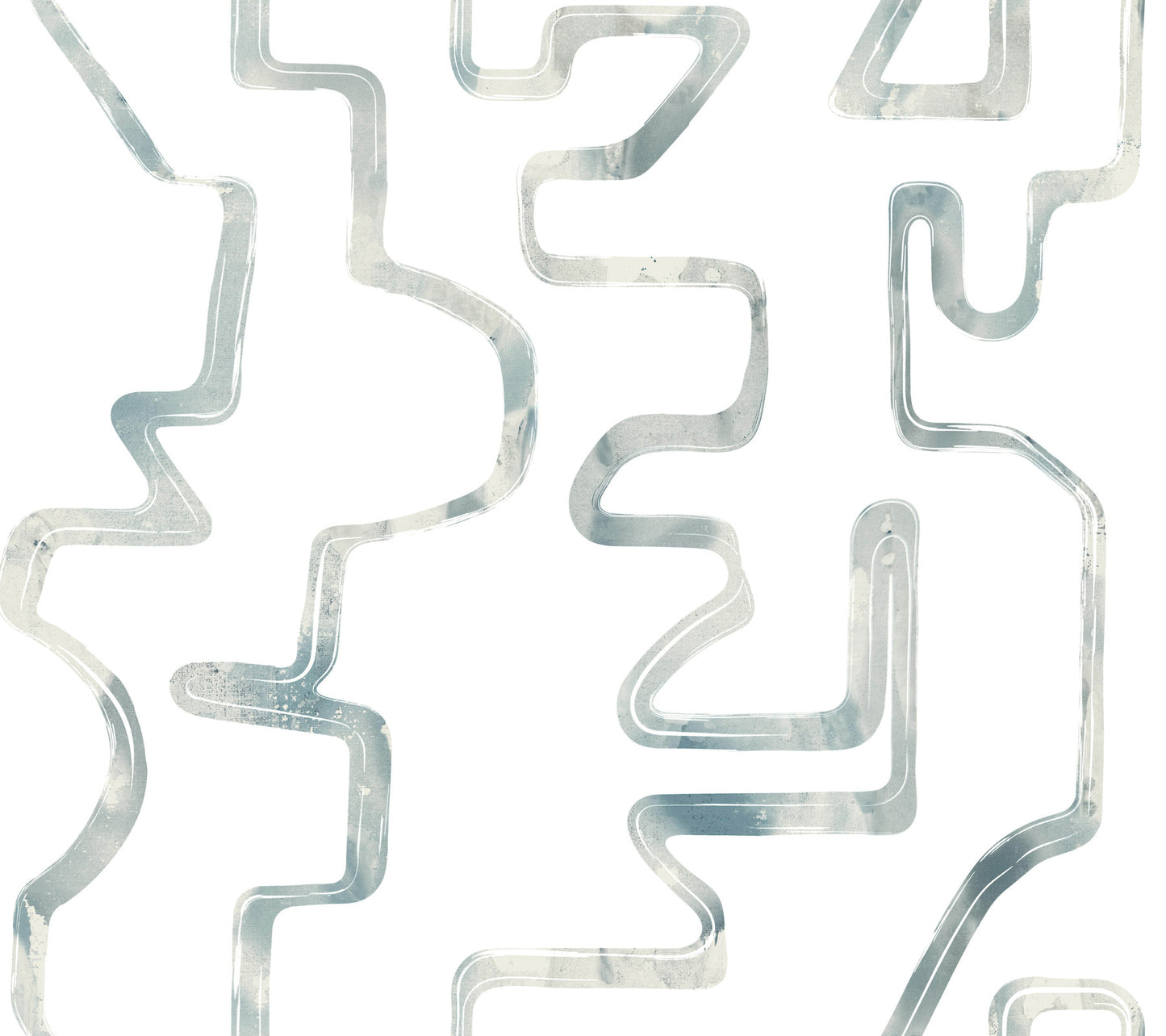 York Wallcoverings Artistic Abstracts Abstract Aura Blue Smoke Wallpaper Modern Geometrics Whites and Off-Whites  Wallpaper - AG2055