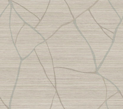 York Wallcoverings Artistic Abstracts Raska Taupe Wallpaper Modern Faux Grasscloth Greys  Wallpaper - AG2082