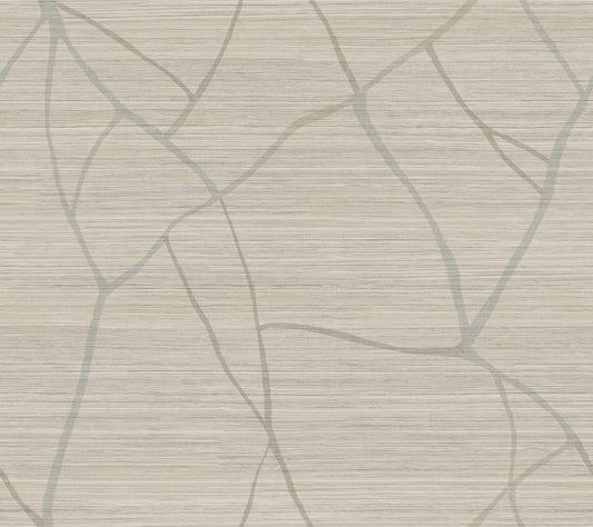 York Wallcoverings Artistic Abstracts Raska Taupe Wallpaper Modern Faux Grasscloth Greys  Wallpaper - AG2082