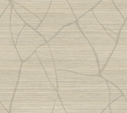 York Wallcoverings Artistic Abstracts Raska Camel Wallpaper Modern Faux Grasscloth Browns  Wallpaper - AG2085