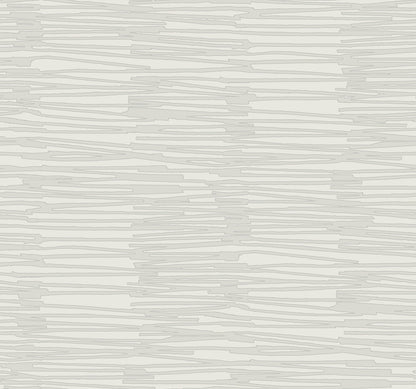 York Wallcoverings Artistic Abstracts Water Reed Thatch Dove and Silver Wallpaper Modern Bohemian Beiges  Wallpaper - AG2092