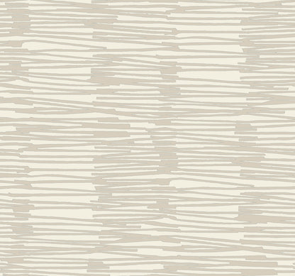 York Wallcoverings Artistic Abstracts Water Reed Thatch Linen & Silver Wallpaper Bohemian Bohemian Linen & Silver   - AG2093