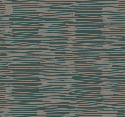 York Wallcoverings Artistic Abstracts Water Reed Thatch Forest & Silver Wallpaper Bohemian Bohemian Forest & Silver   - AG2094