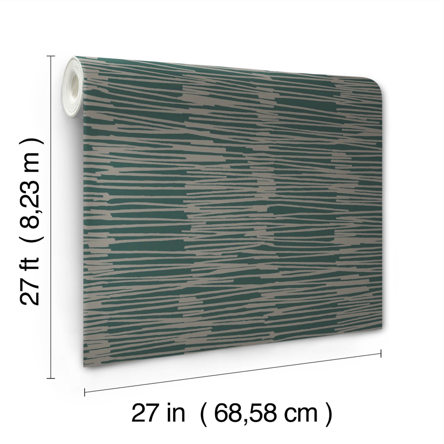 York Wallcoverings Artistic Abstracts Water Reed Thatch Forest & Silver Wallpaper Bohemian Bohemian Forest & Silver   - AG2094
