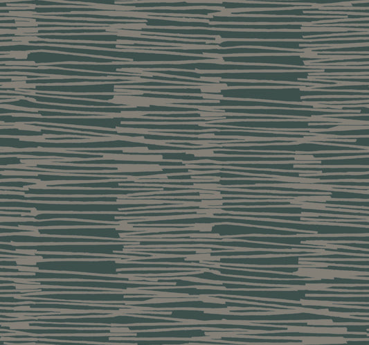 York Wallcoverings Artistic Abstracts Water Reed Thatch Forest and Silver Wallpaper Modern Bohemian Greens  Wallpaper - AG2094