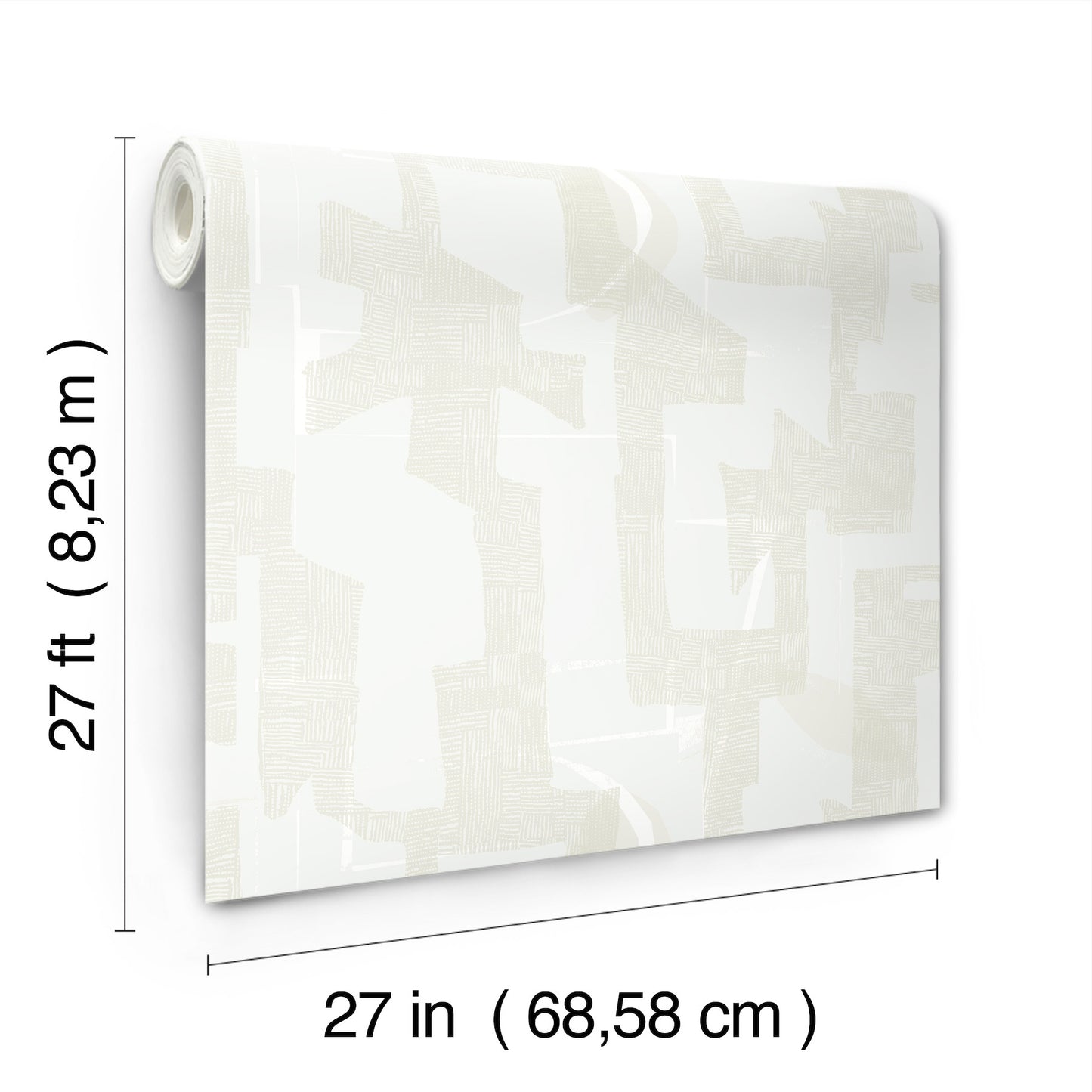 York Wallcoverings Artistic Abstracts Modern Tribal Dove & Sand Wallpaper Geometrics Geometrics Dove & Sand   - AG2102