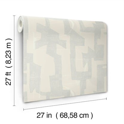 York Wallcoverings Best Sellers Modern Tribal Neutral and Grey Wallpaper Bohemian Geometrics Beiges  Wallpaper - AG2105