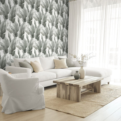 Seabrook Designs  Mantra Botanical Tropical Whites , Off Whites   - AG60010