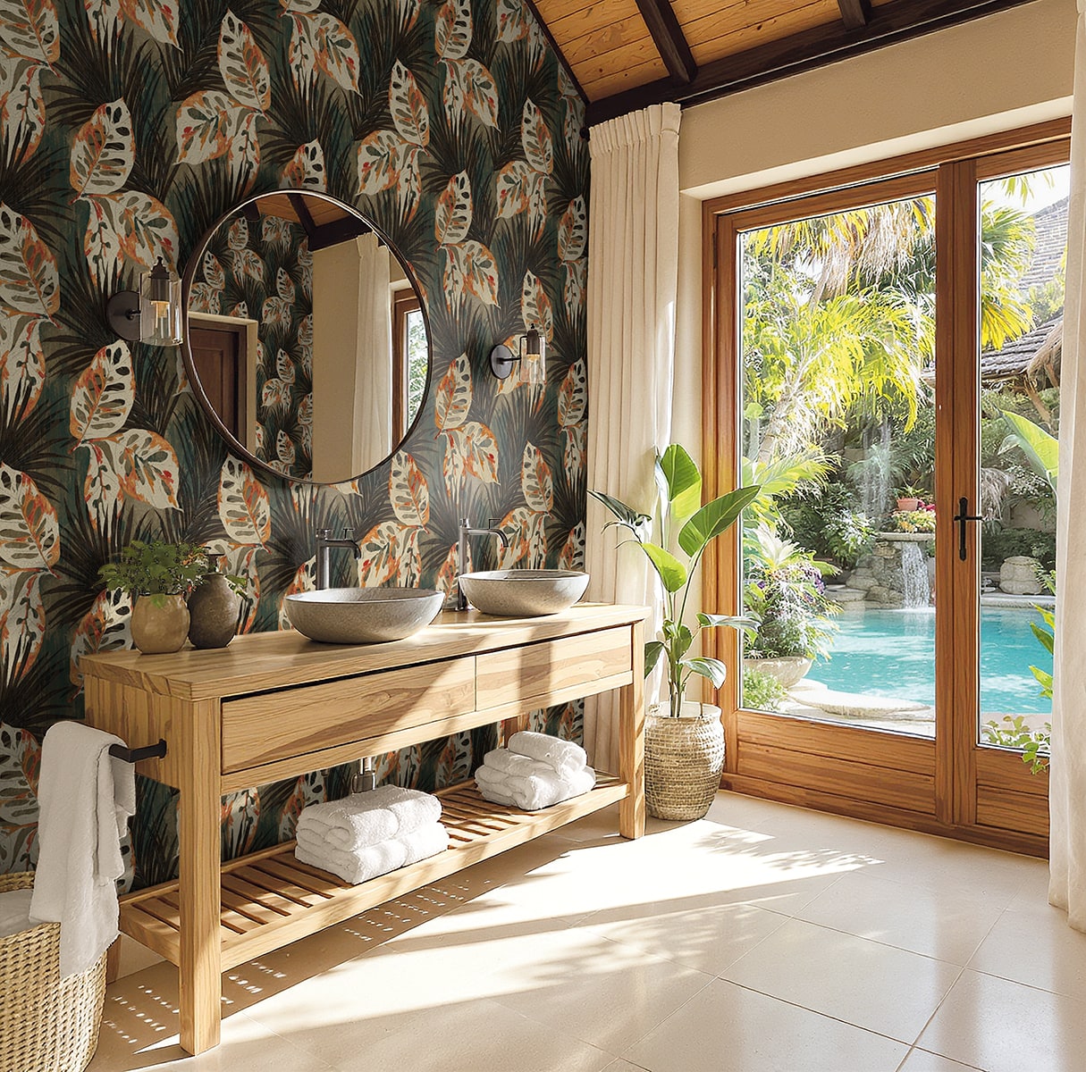 Seabrook Designs  Karma Botanical Tropical Oranges   - AG60206