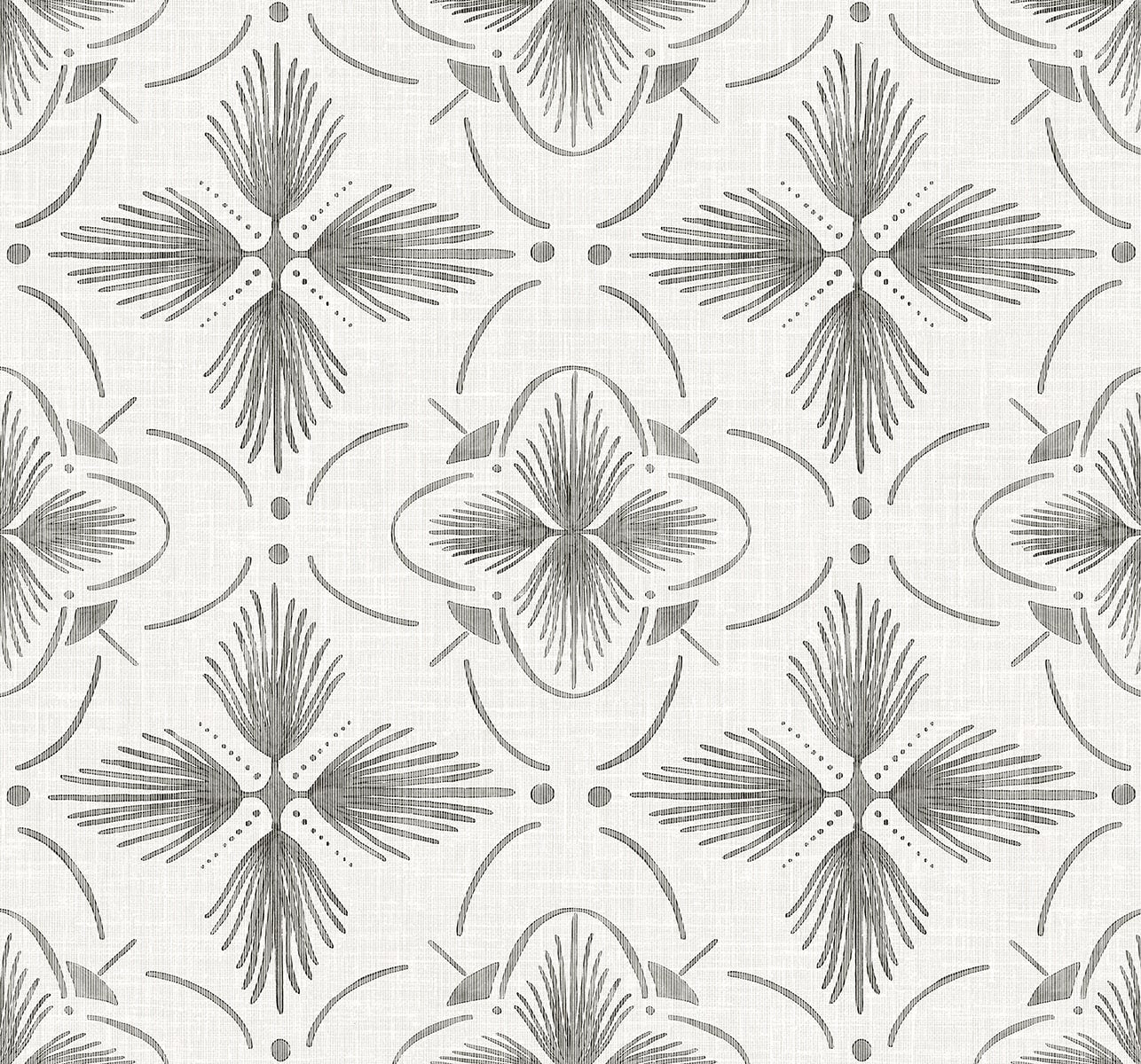 Seabrook Designs  Sari Geometric Contemporary Blacks   - AG60400