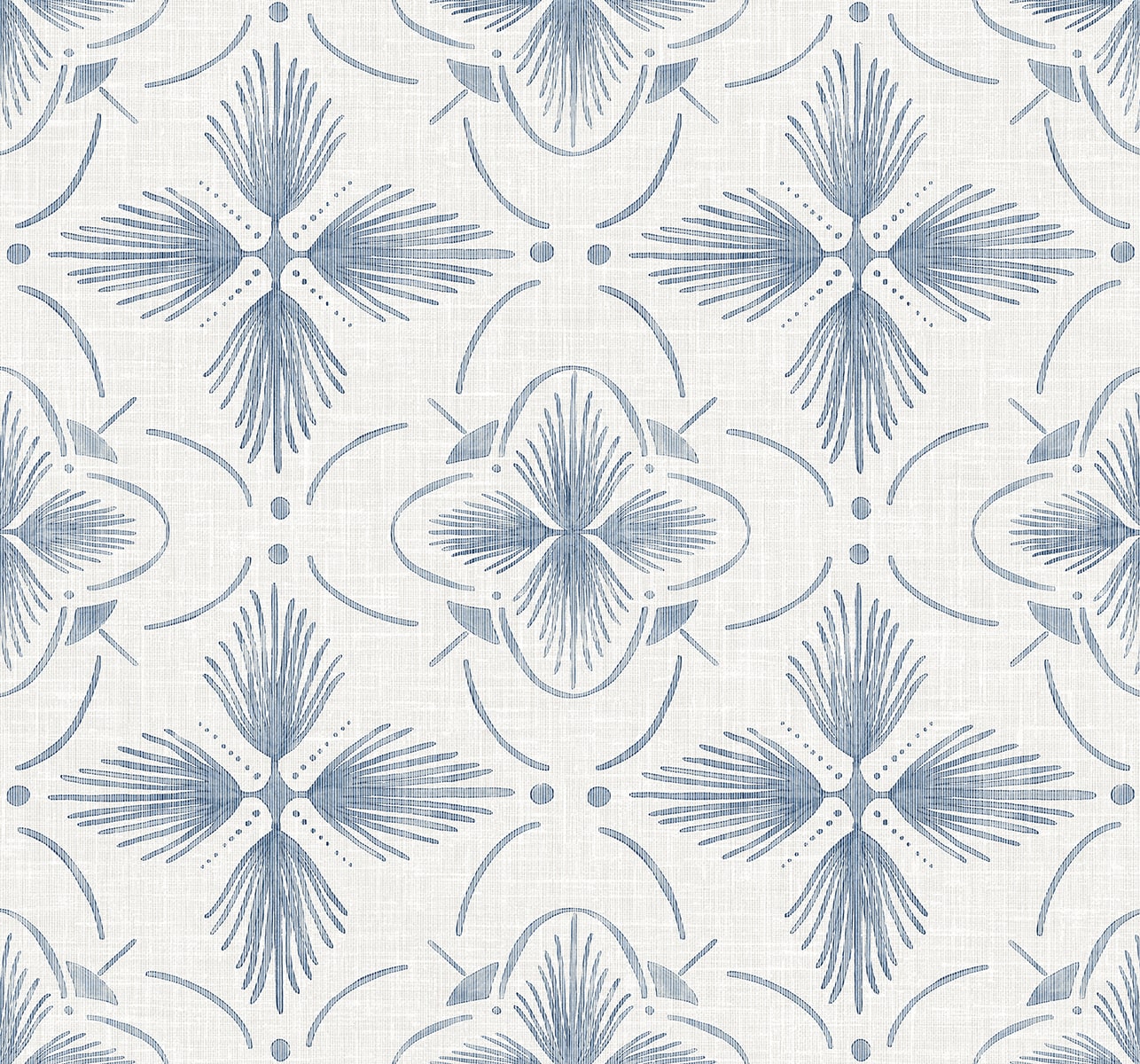 Seabrook Designs  Sari Geometric Contemporary Blues   - AG60402