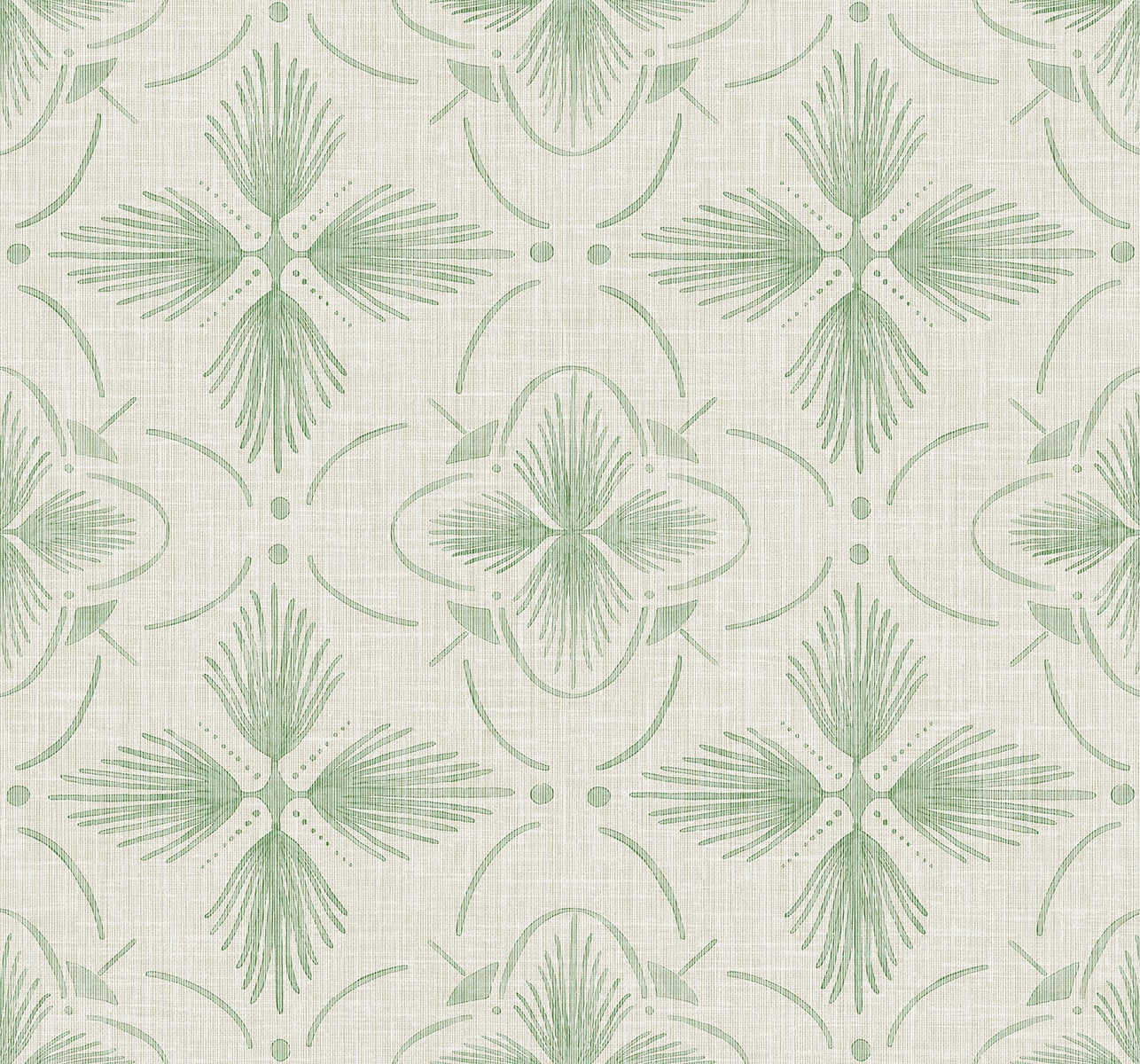 Seabrook Designs  Sari Geometric Contemporary Greens   - AG60404