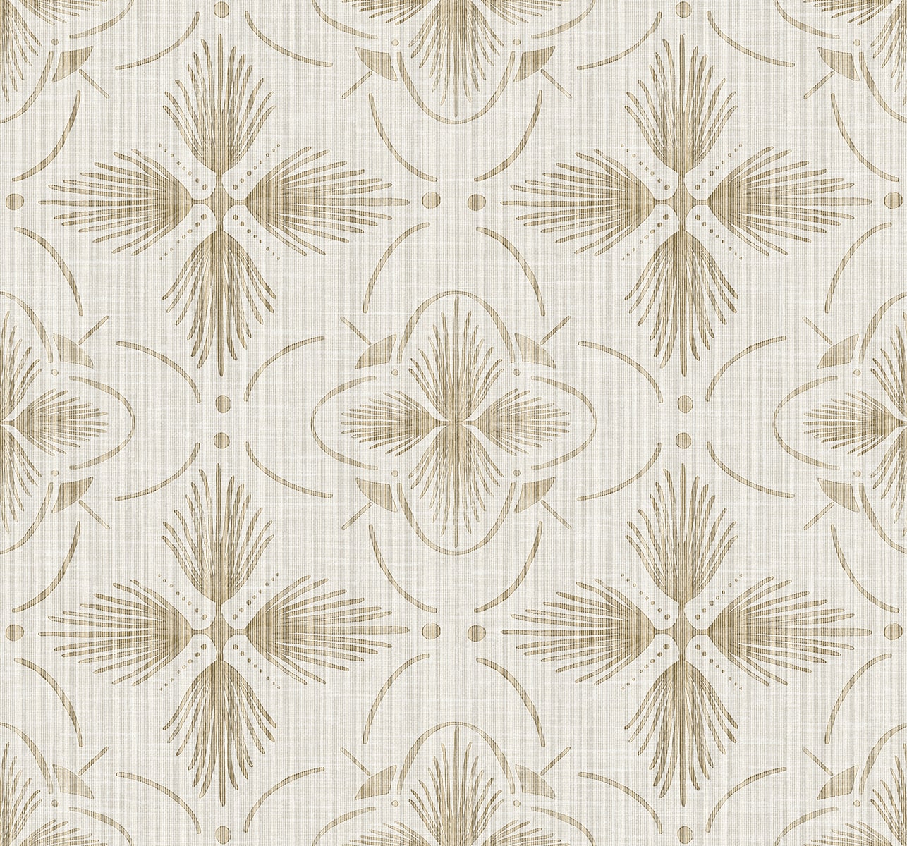 Seabrook Designs  Sari Geometric Contemporary Warm Neutrals , Beiges   - AG60405