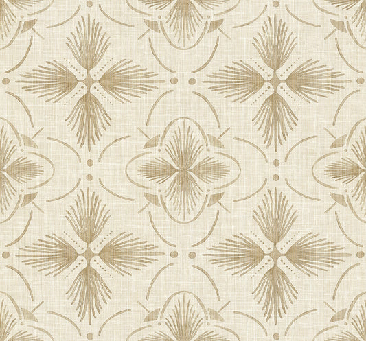 Seabrook Designs  Sari Geometric Contemporary Warm Neutrals , Beiges   - AG60406