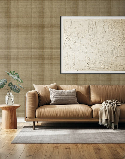 Seabrook Designs  Oasis Faux Linen Contemporary Warm Neutrals , Beiges   - AG60505