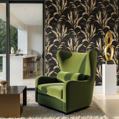 Seabrook Designs  Padma Botanical Tropical Blacks   - AG60700