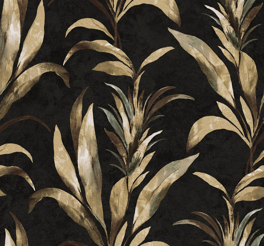 Seabrook Designs  Padma Botanical Tropical Blacks   - AG60700