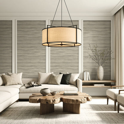 Seabrook Designs  Gita Faux Grasscloth Contemporary Warm Neutrals , Beiges   - AG60805