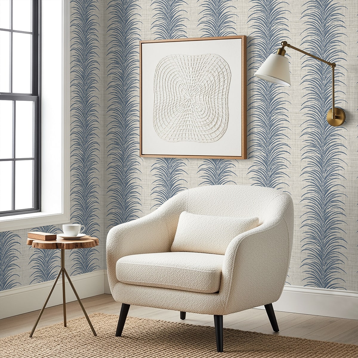 Seabrook Designs  Aruna Botanical Coastal Blues   - AG61102