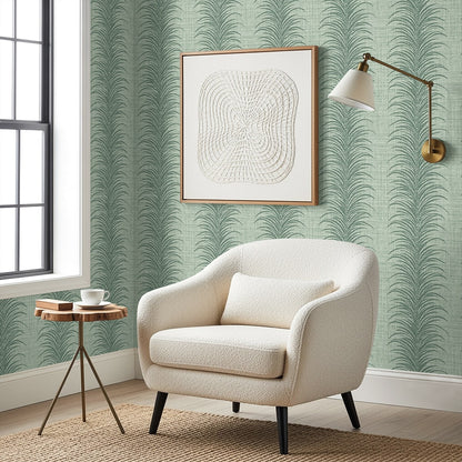 Seabrook Designs  Aruna Botanical Coastal Greens   - AG61104