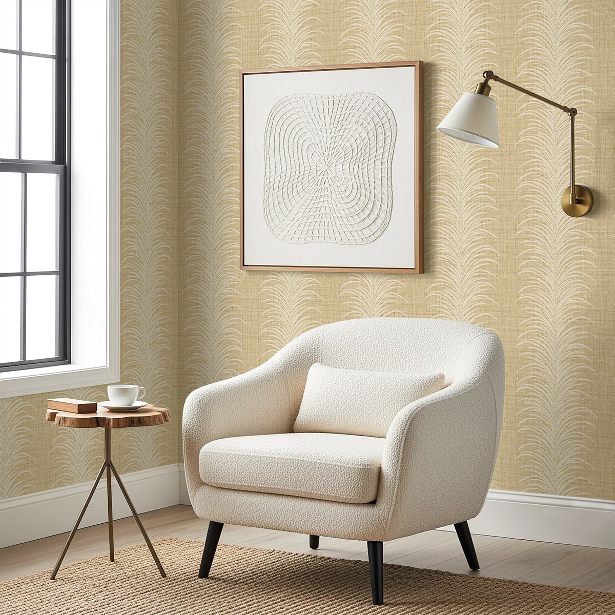 Seabrook Designs  Aruna Botanical Coastal Warm Neutrals , Beiges   - AG61105