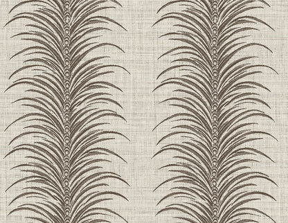 Seabrook Designs  Aruna Botanical Coastal Browns , Taupes   - AG61106