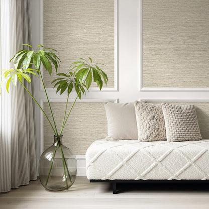 Seabrook Designs  Darma Faux Grasscloth Contemporary Warm Neutrals , Beiges   - AG61506