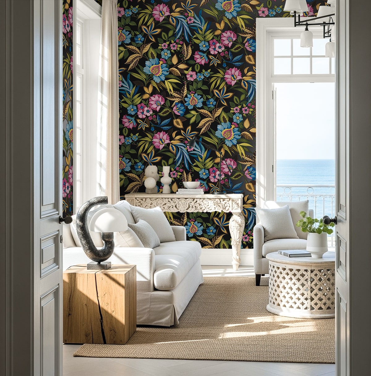 Seabrook Designs  Raya Floral Tropical Multicolors   - AG61600