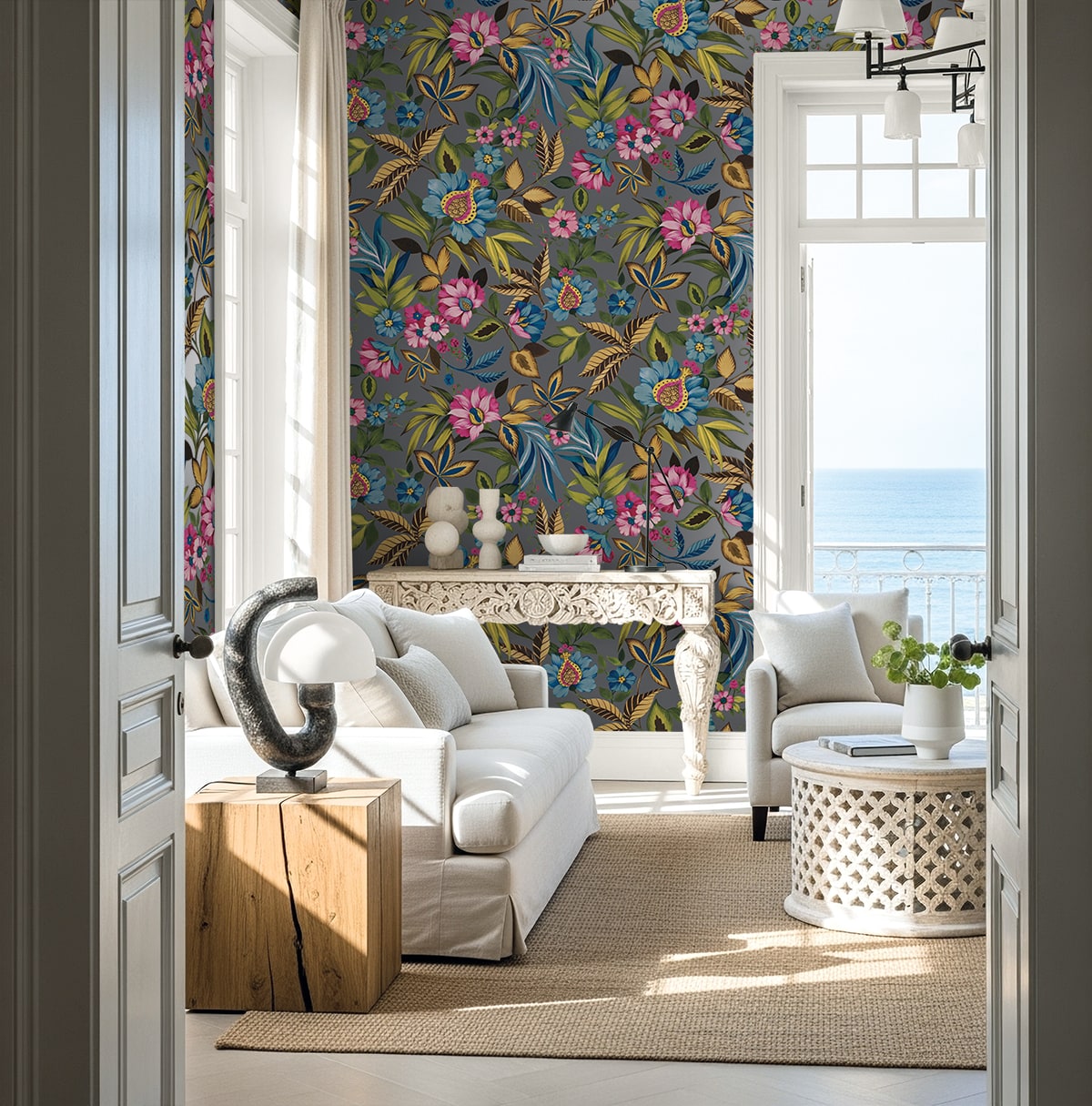 Seabrook Designs  Raya Floral Tropical Multicolors   - AG61608