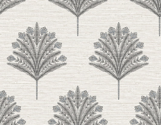 Seabrook Designs  Harta Botanical Coastal Blacks   - AG61900
