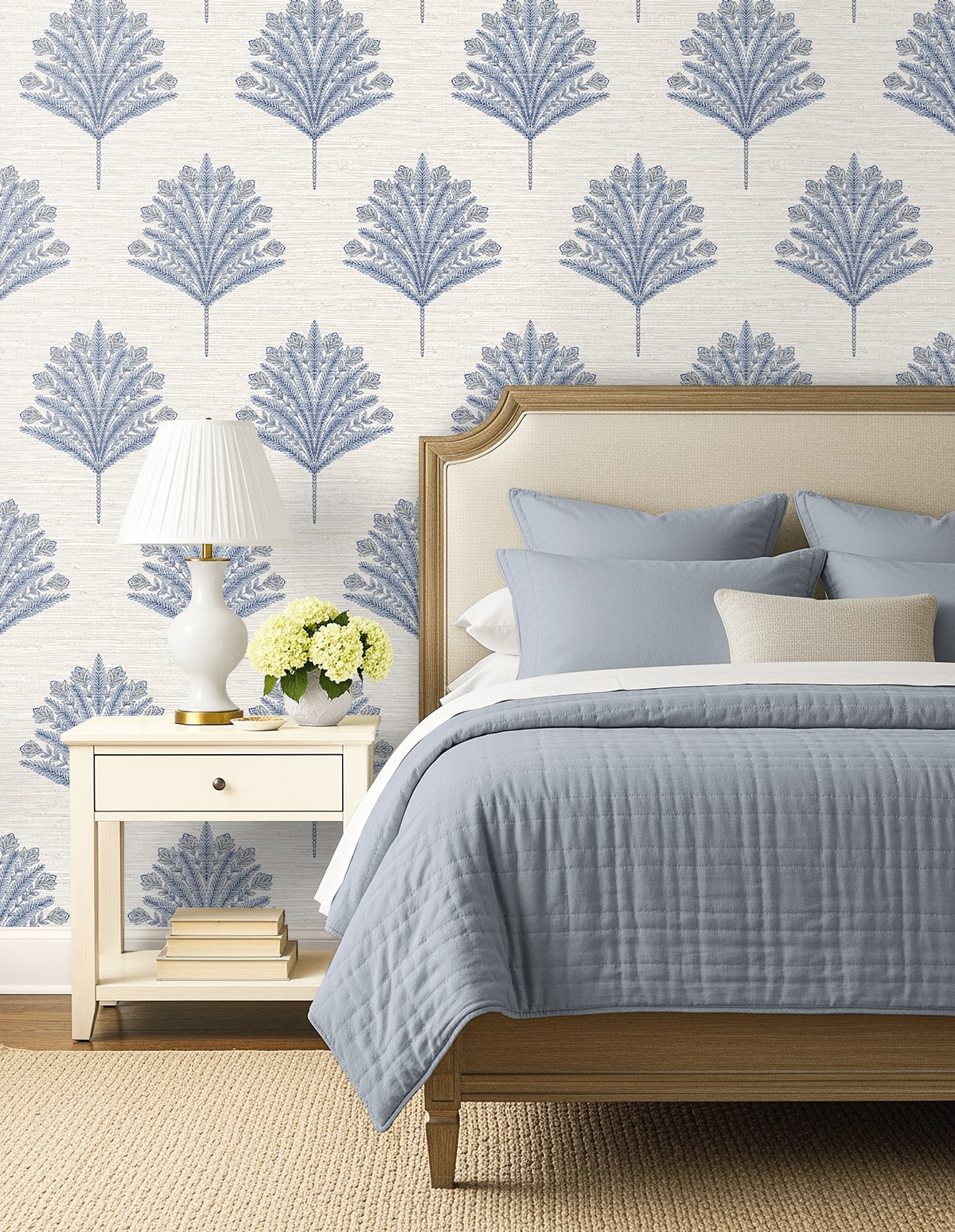 Seabrook Designs  Harta Botanical Coastal Blues   - AG61902