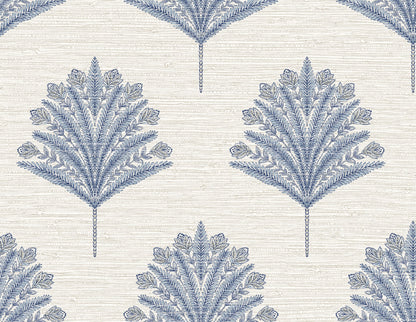 Seabrook Designs  Harta Botanical Coastal Blues   - AG61902