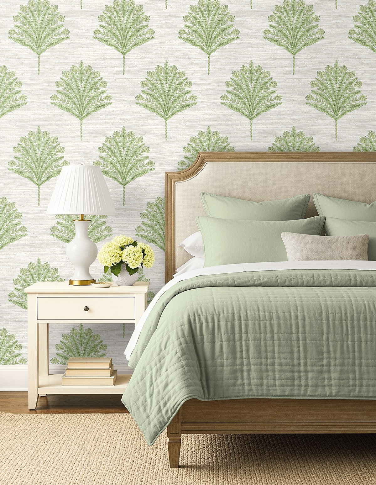 Seabrook Designs  Harta Botanical Coastal Greens   - AG61904