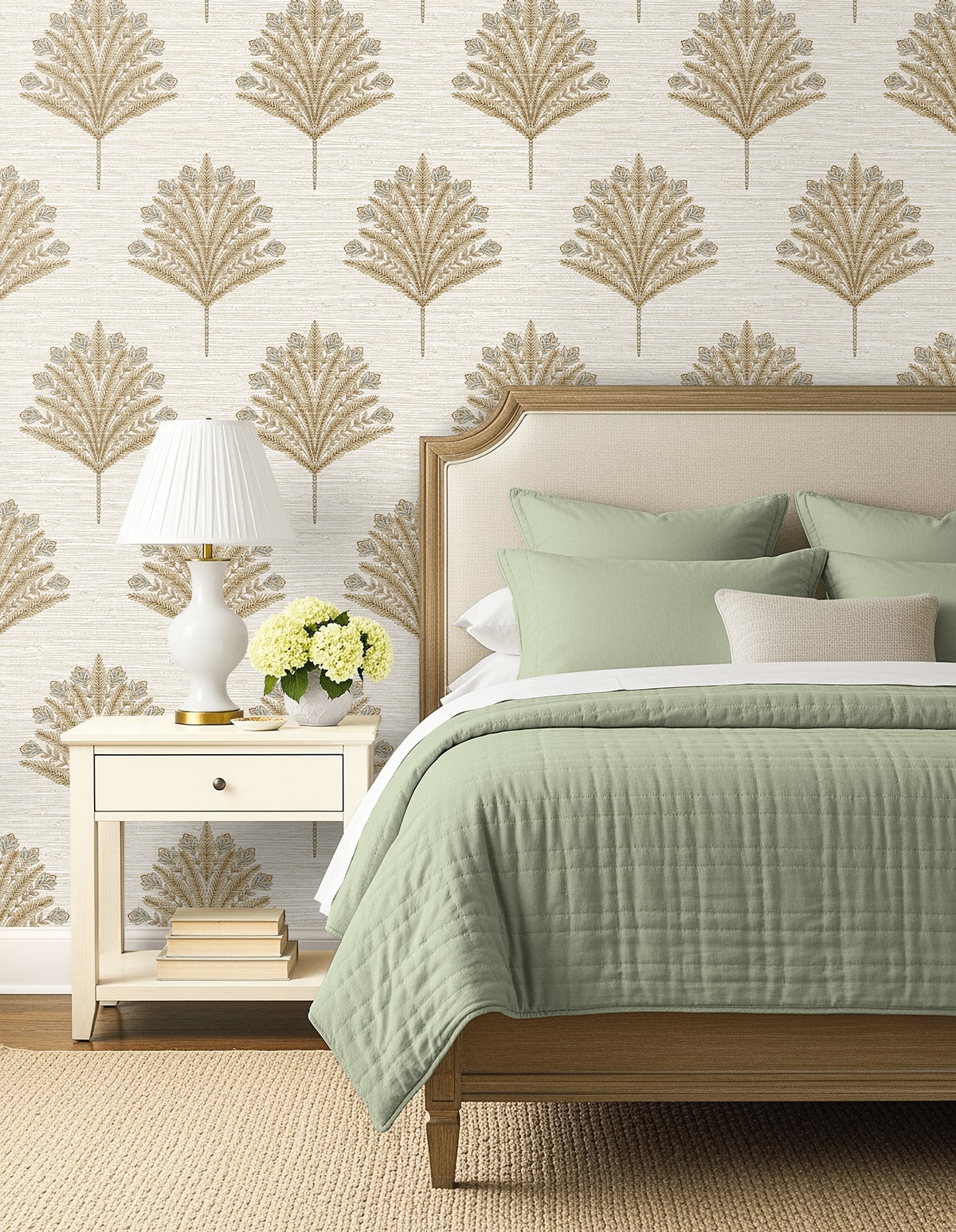 Seabrook Designs  Harta Botanical Coastal Warm Neutrals , Beiges   - AG61906