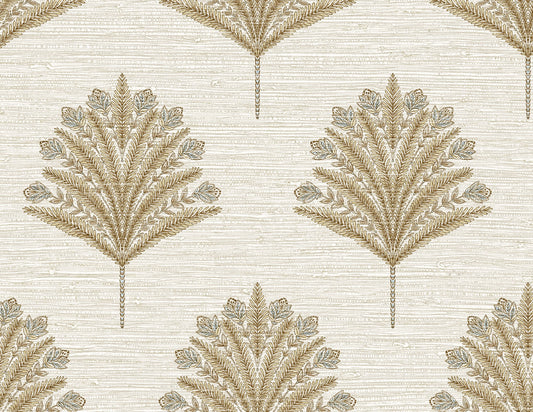 Seabrook Designs  Harta Botanical Coastal Warm Neutrals , Beiges   - AG61906