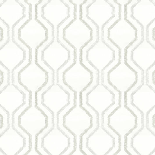 STOUT TEXTILES  MULTIPURPOSE,JACQUARD TRANSITIONAL,, GEOMETRIC SILVER,CHROME   - AGIL-3