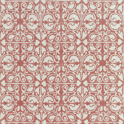 KRAVET BASICS PRINT GEOMETRIC RED,WHITE,   - AGRA TILE.19.0